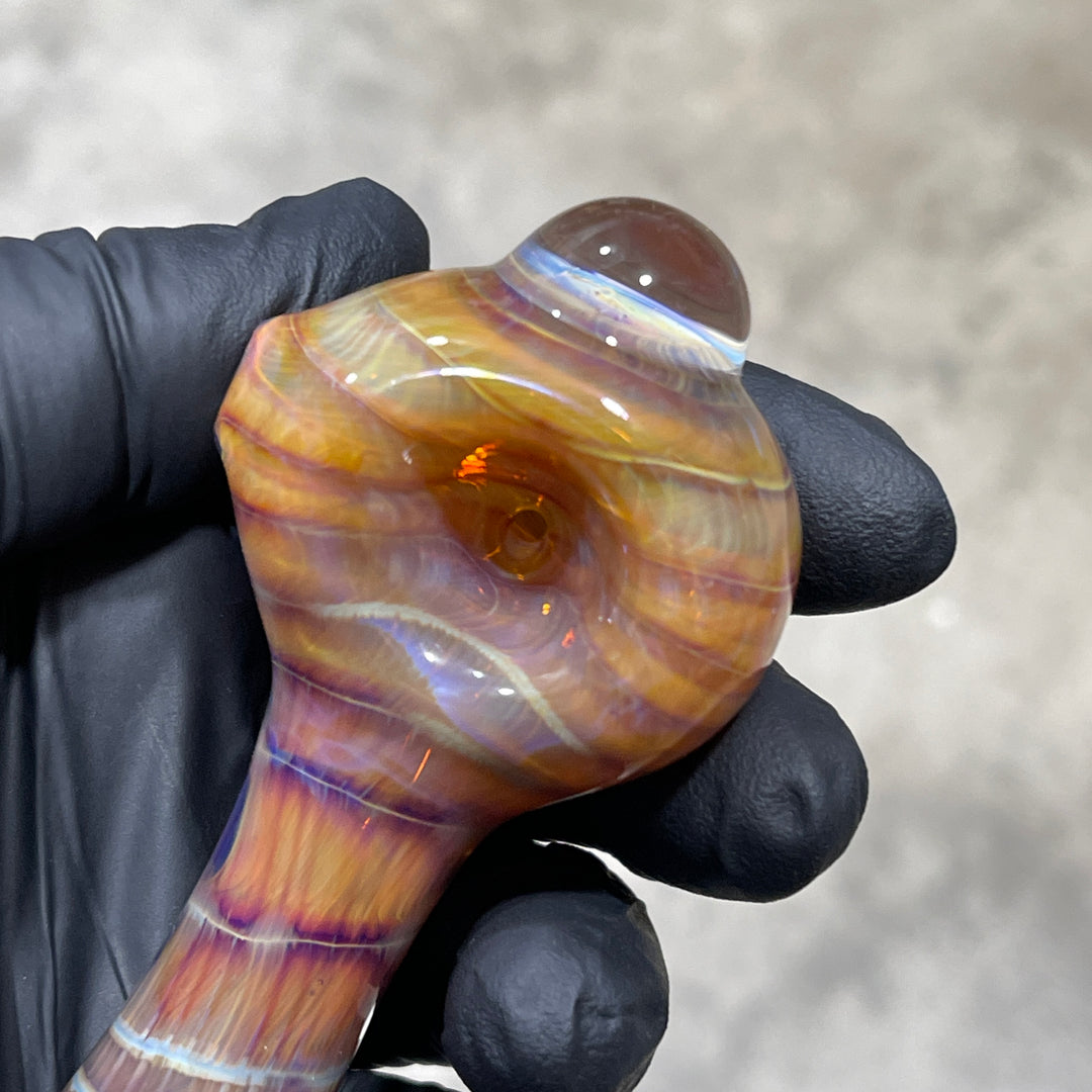 Mulberry Purple Coil Glass Pipe Glass Pipe Schutz Glass   