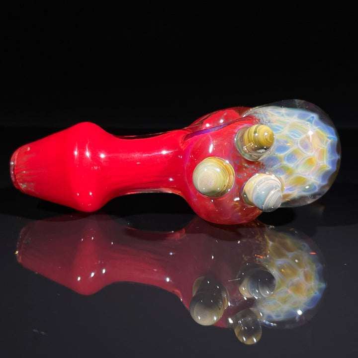 Frit Honeycomb Spoon Glass Pipe Catfish Glass