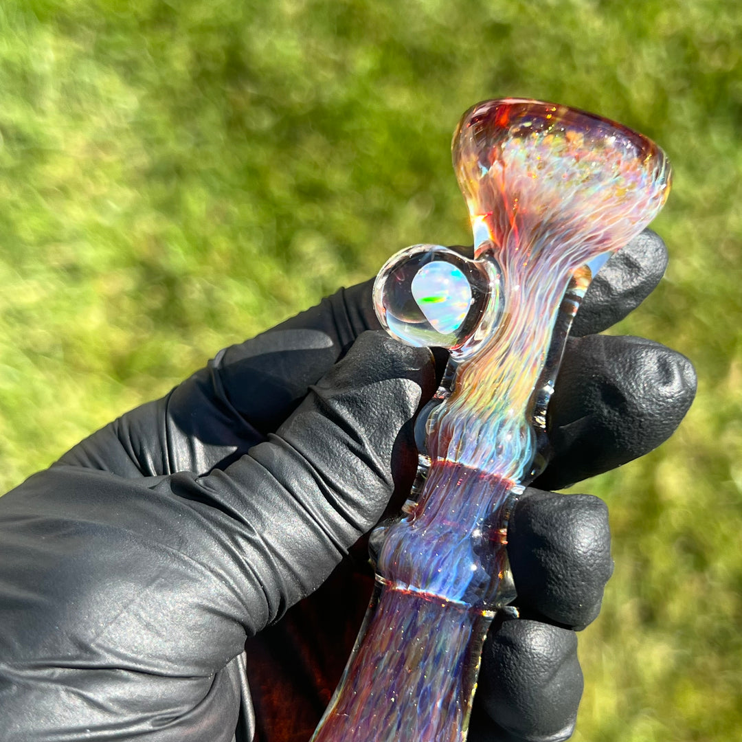 Purple Magic Opal Chillum Glass Pipe Beezy Glass   