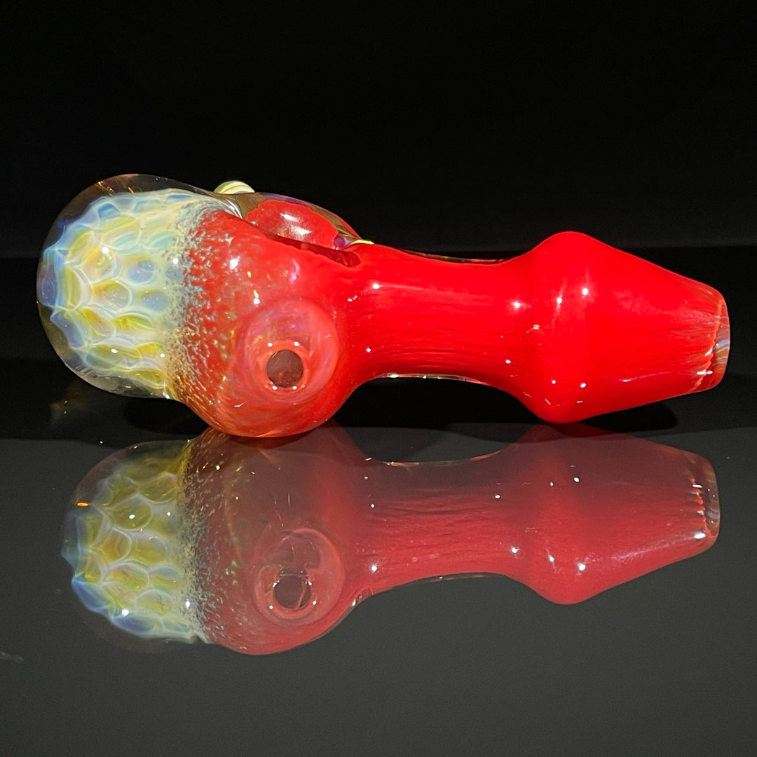 Frit Honeycomb Spoon Glass Pipe Catfish Glass