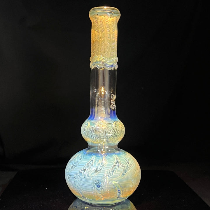 11" Double Bubble Color Rake Bong Glass Pipe Mary Jane's Glass   