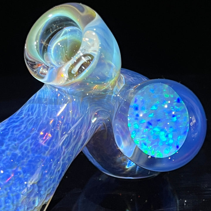 Purple Nebula Drop Hammer with Opal Coin Glass Pipe Tako Glass   