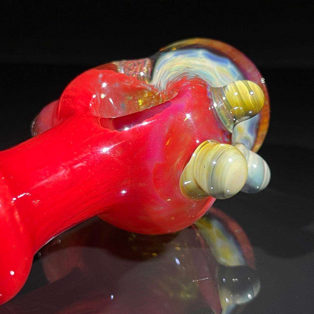 Frit Honeycomb Spoon Glass Pipe Catfish Glass