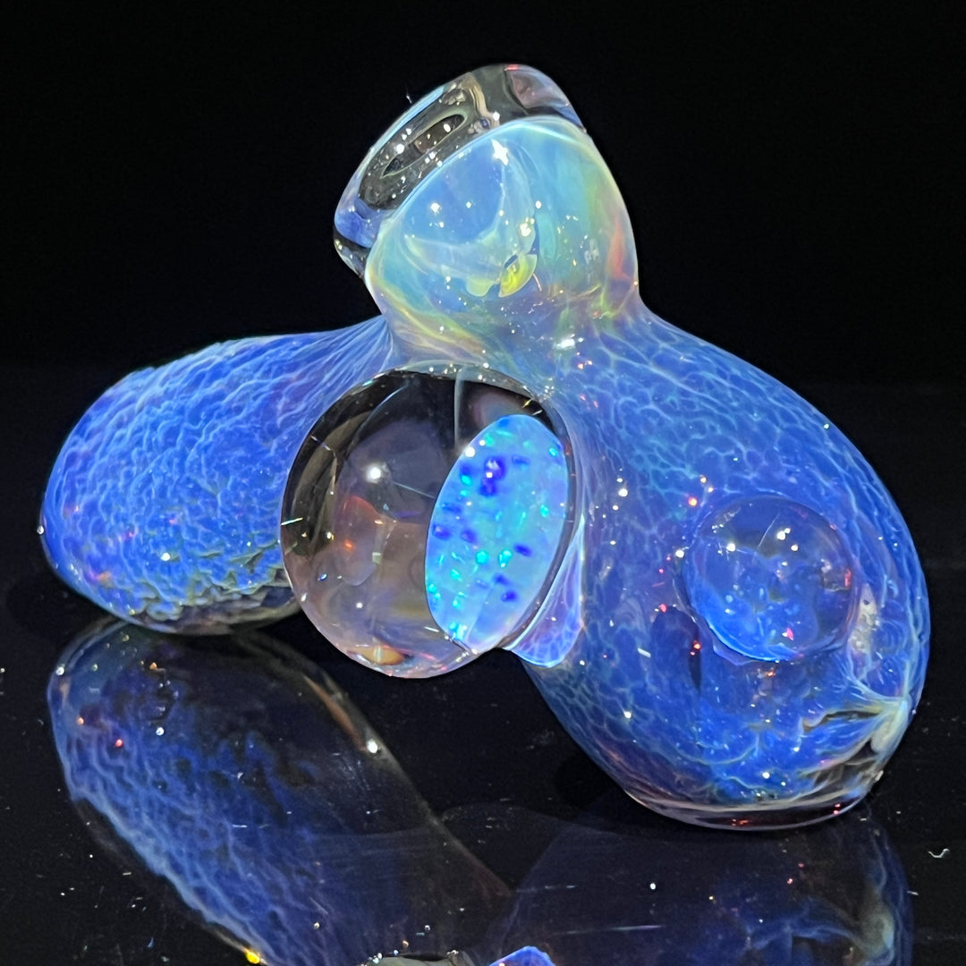 Purple Nebula Drop Hammer with Opal Coin Glass Pipe Tako Glass   