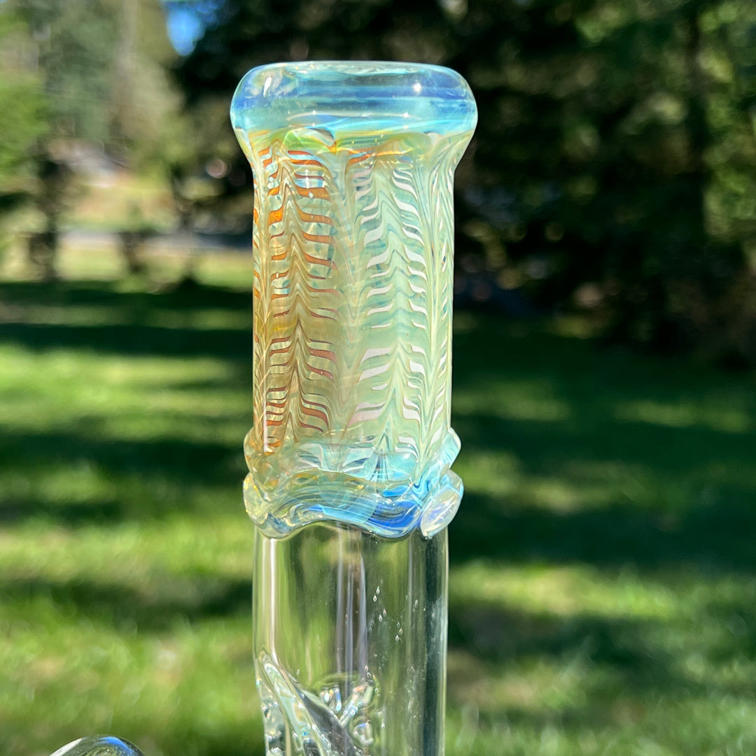 11" Double Bubble Color Rake Bong Glass Pipe Mary Jane's Glass   