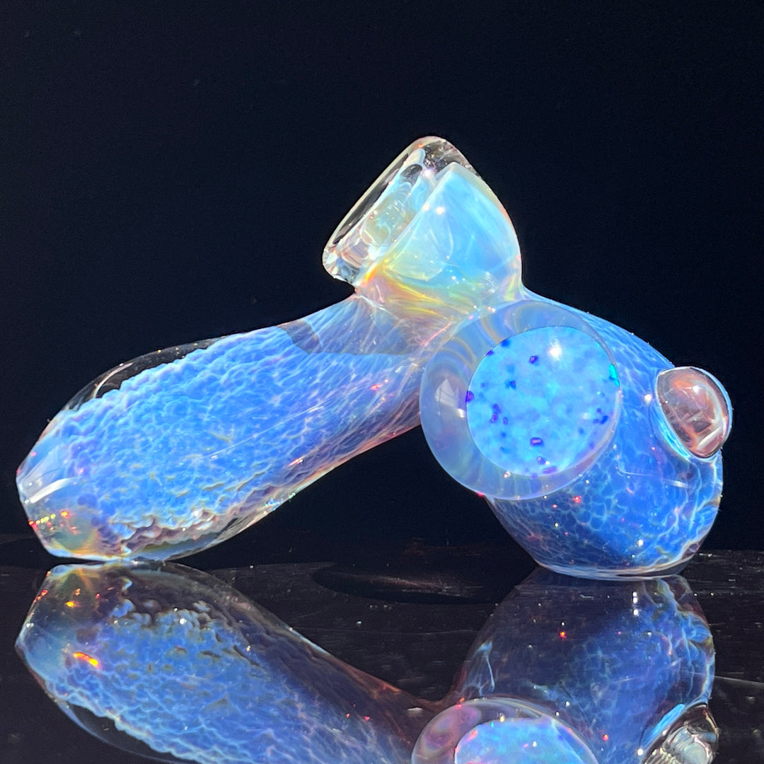 Purple Nebula Drop Hammer with Opal Coin Glass Pipe Tako Glass   