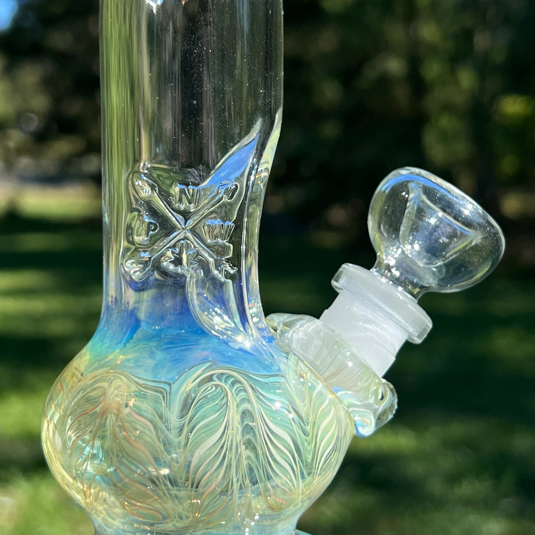 11" Double Bubble Color Rake Bong Glass Pipe Mary Jane's Glass   