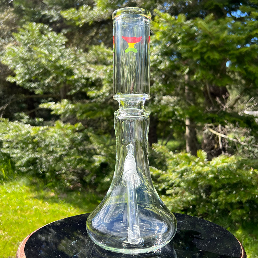 Solid Glass 12" Beaker Bong Glass Pipe Solid Glass