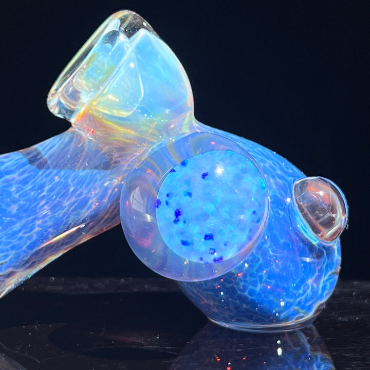 Purple Nebula Drop Hammer with Opal Coin Glass Pipe Tako Glass   