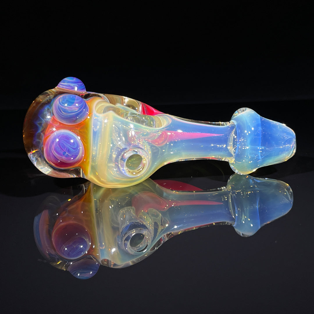 Horned Fume Honeycomb Spoon Glass Pipe Catfish Glass