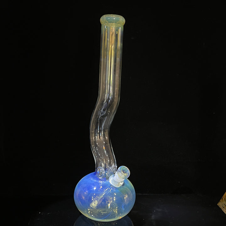 18" Fumed Zig Zag Bubble Bong Glass Pipe Mary Jane's Glass   