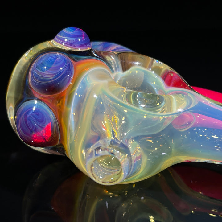 Horned Fume Honeycomb Spoon Glass Pipe Catfish Glass