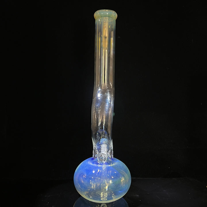 18" Fumed Zig Zag Bubble Bong Glass Pipe Mary Jane's Glass   