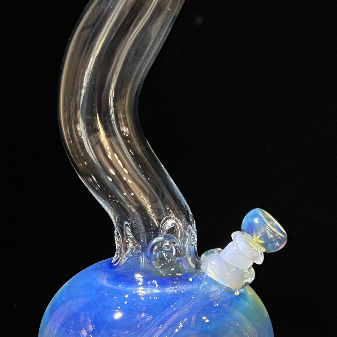 18" Fumed Zig Zag Bubble Bong Glass Pipe Mary Jane's Glass   