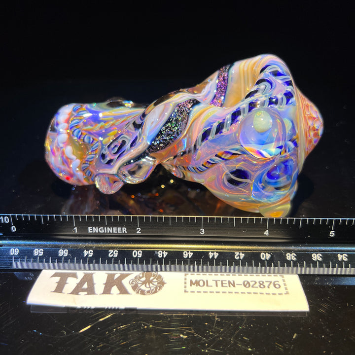 Molten Thick and Twisted Pipe Glass Pipe Molten Imagination   