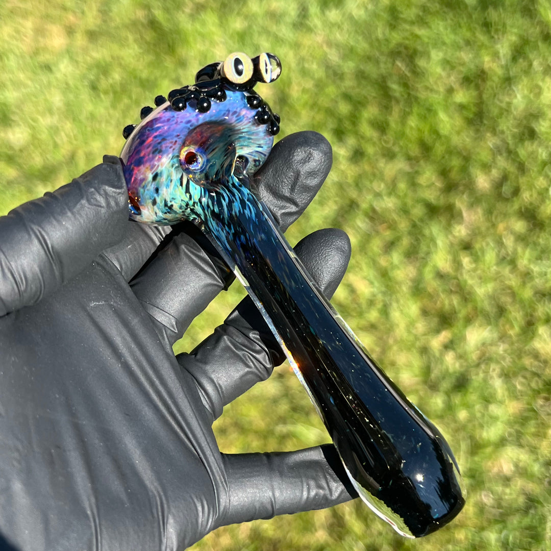 Purple Magic Frog Spoon Glass Pipe Beezy Glass   