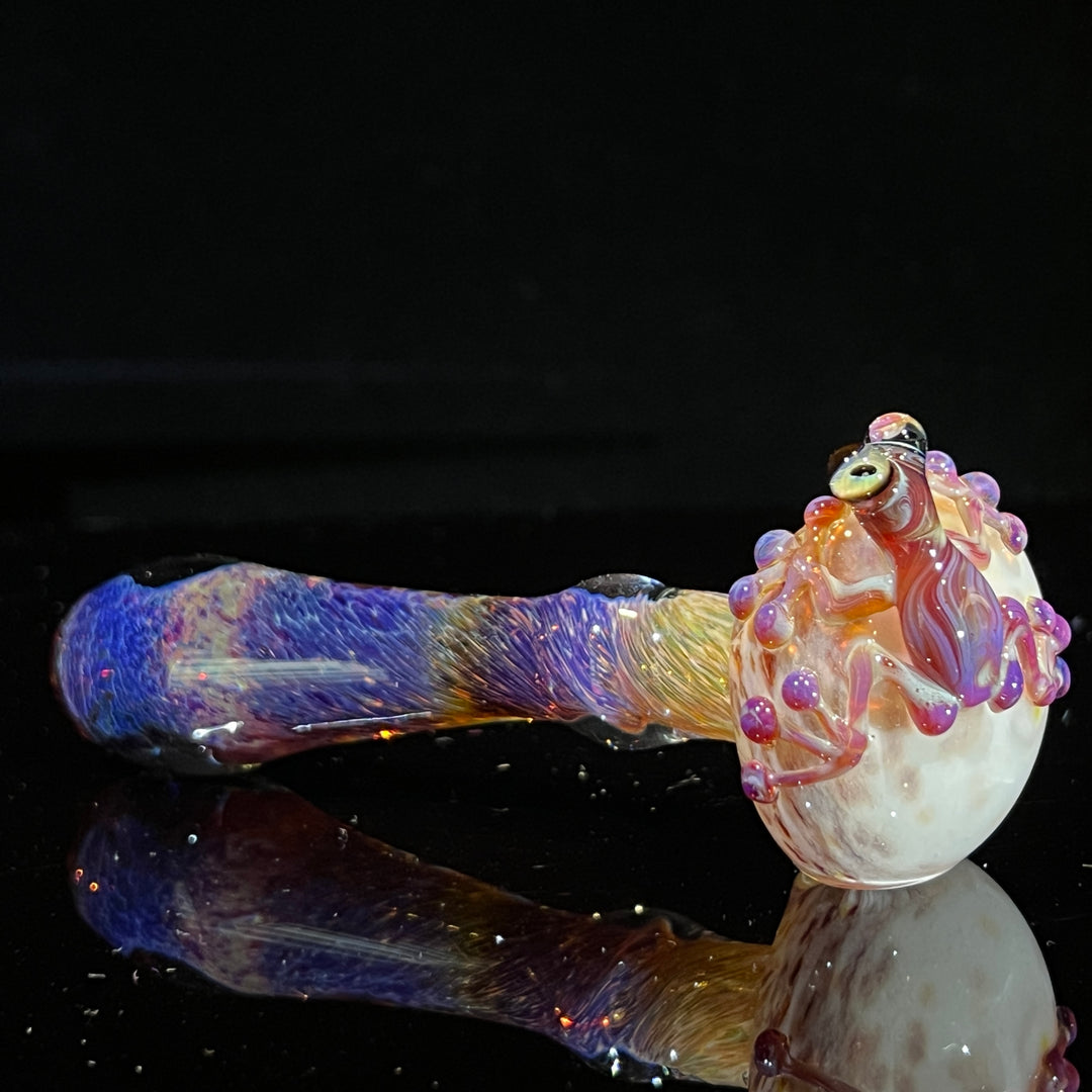 Purple Magic Frog Spoon Glass Pipe Beezy Glass