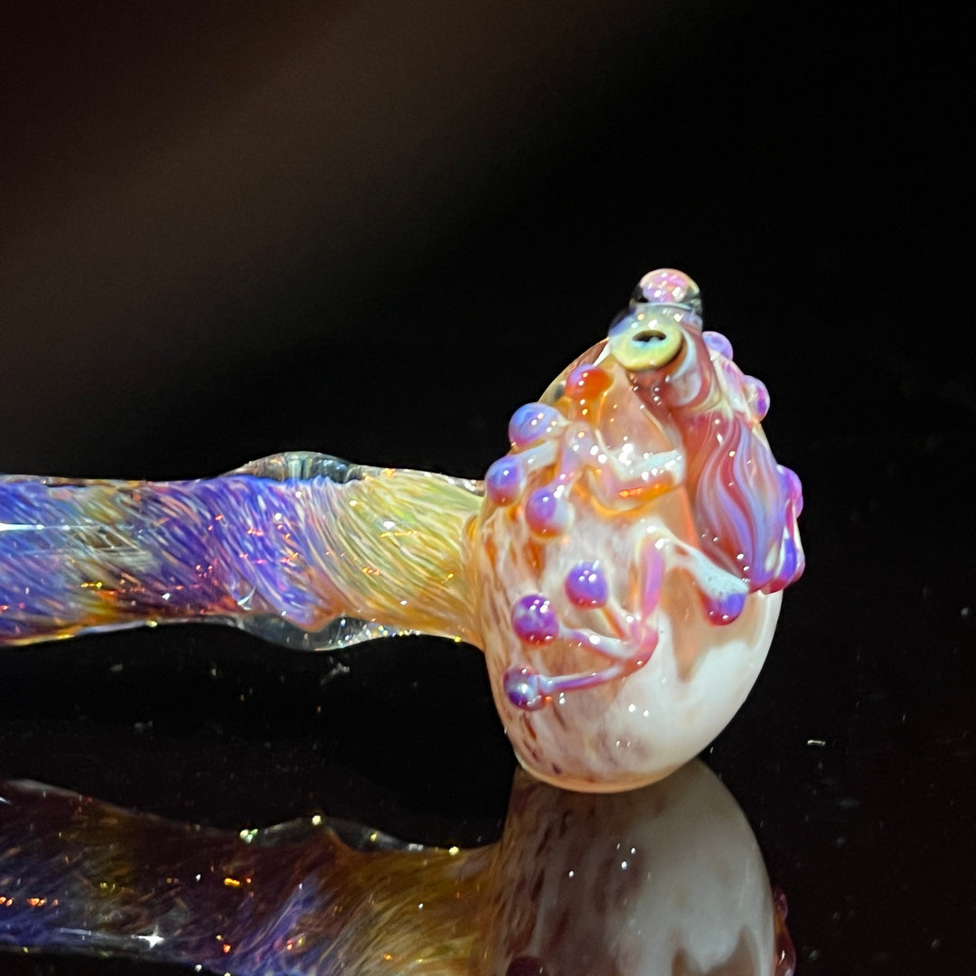 Purple Magic Frog Spoon Glass Pipe Beezy Glass