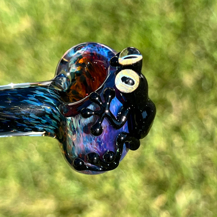 Purple Magic Frog Spoon Glass Pipe Beezy Glass   