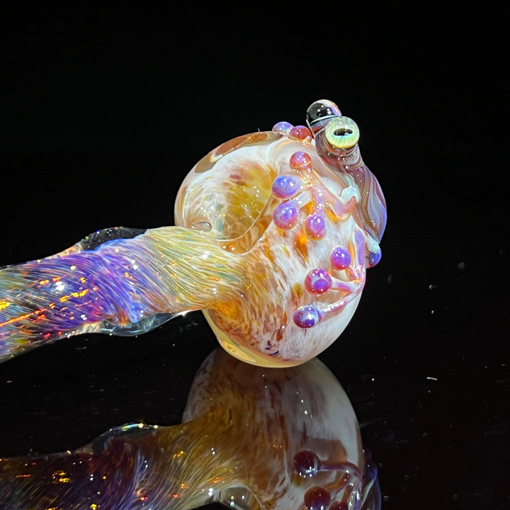 Purple Magic Frog Spoon Glass Pipe Beezy Glass