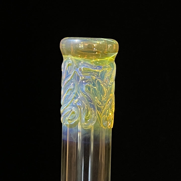 9" Fumed Squiggle Beaker Bong Glass Pipe Mary Jane's Glass   