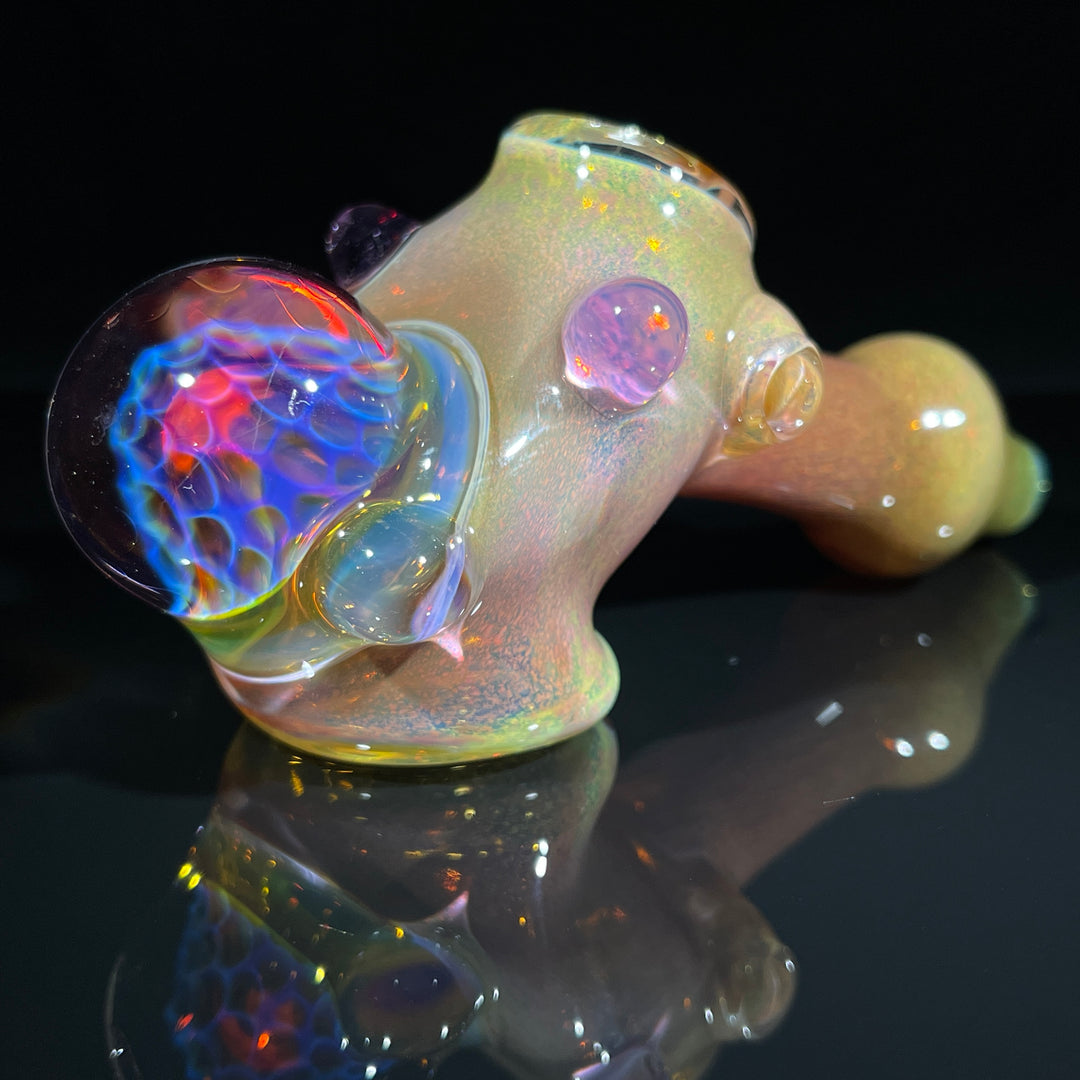 Frit Honeycomb Hammer Glass Pipe Catfish Glass