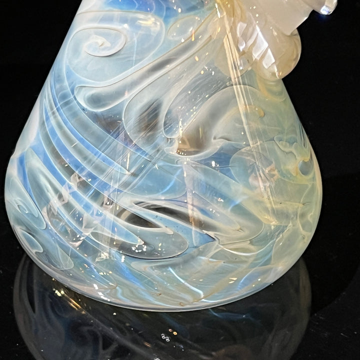 9" Fumed Squiggle Beaker Bong Glass Pipe Mary Jane's Glass   