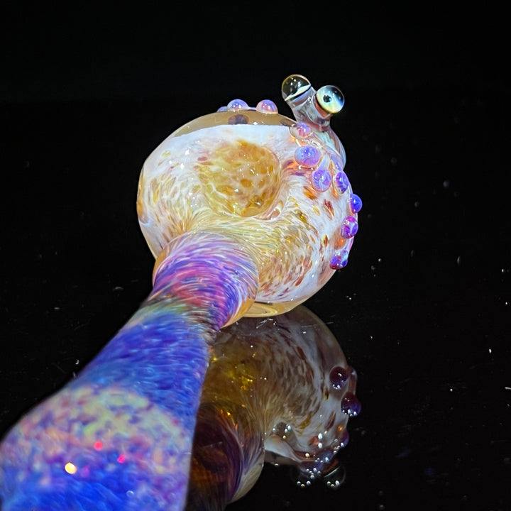 Purple Magic Frog Spoon Glass Pipe Beezy Glass