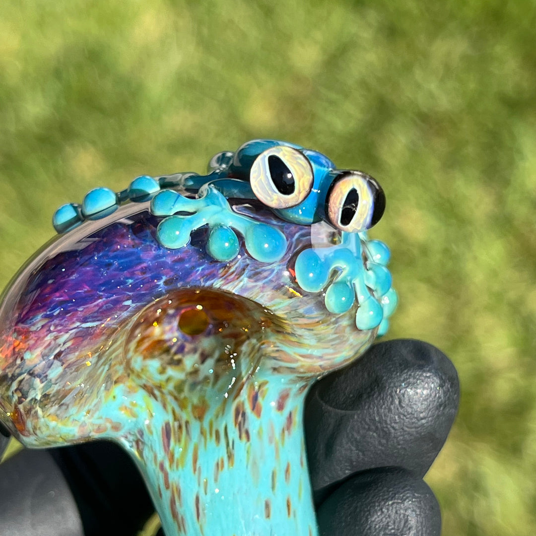 Frozen Explosion Frog Spoon Glass Pipe Beezy Glass   