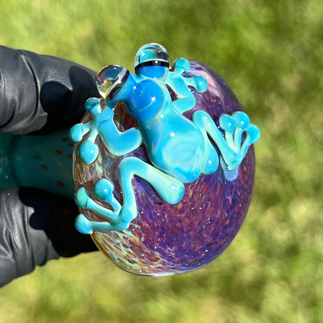 Frozen Explosion Frog Spoon Glass Pipe Beezy Glass   