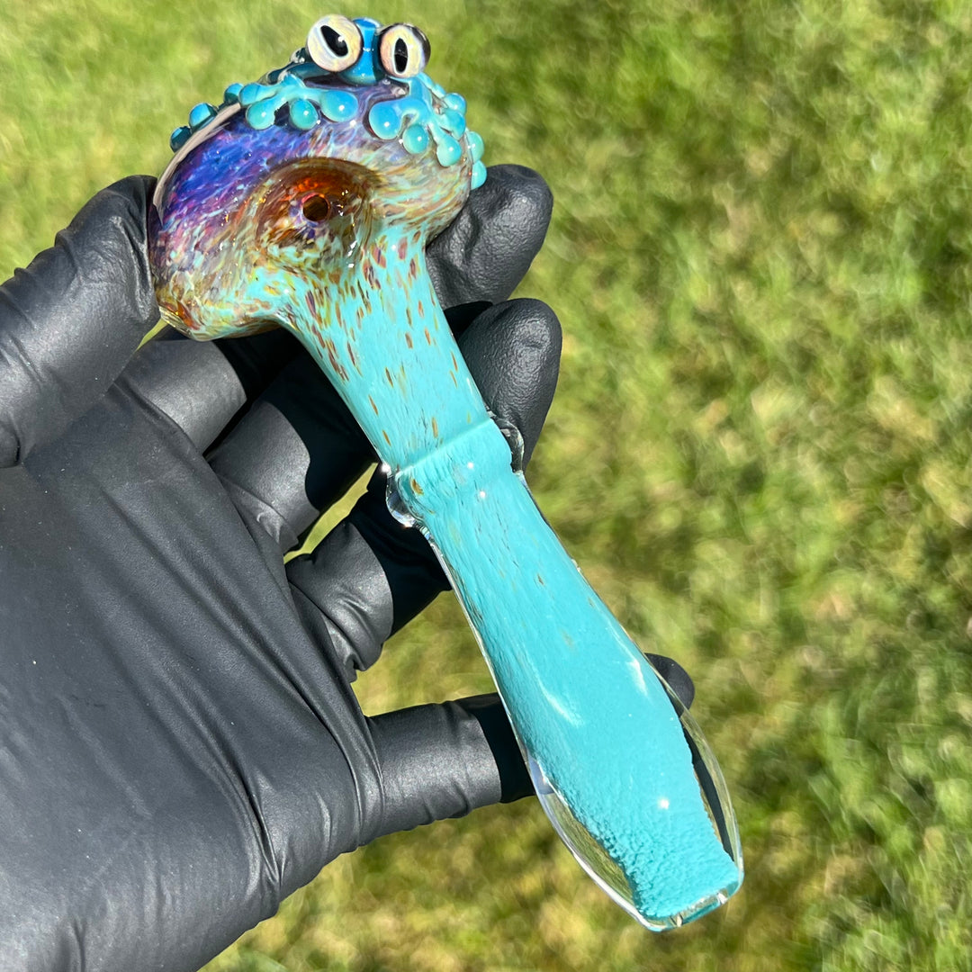 Frozen Explosion Frog Spoon Glass Pipe Beezy Glass   