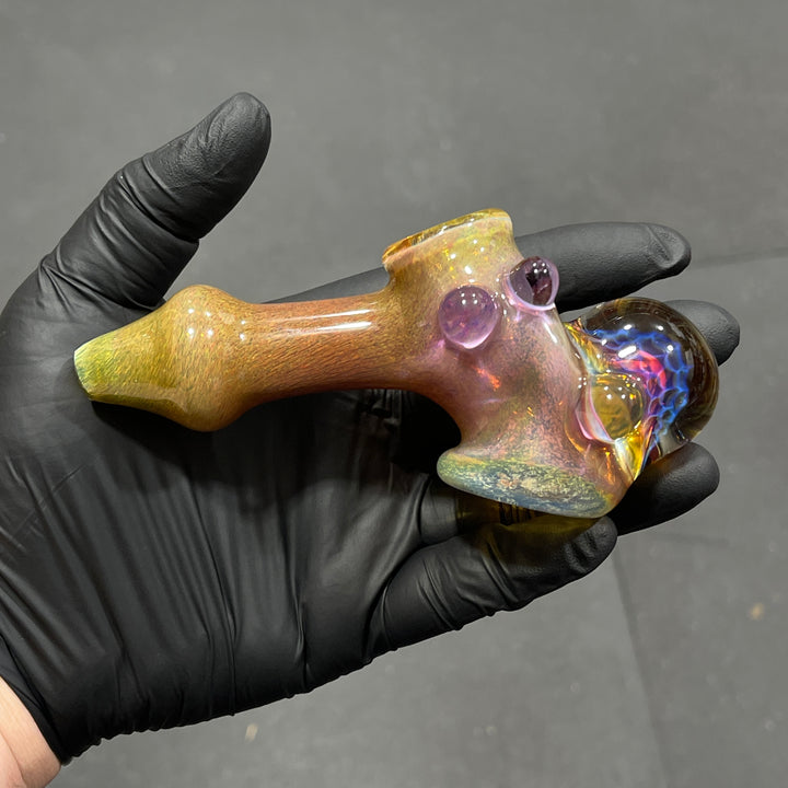 Frit Honeycomb Hammer Glass Pipe Catfish Glass