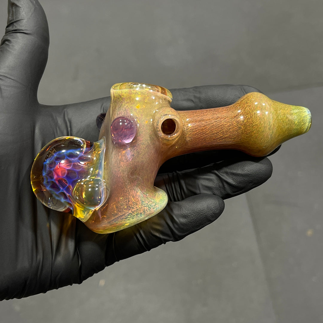 Frit Honeycomb Hammer Glass Pipe Catfish Glass