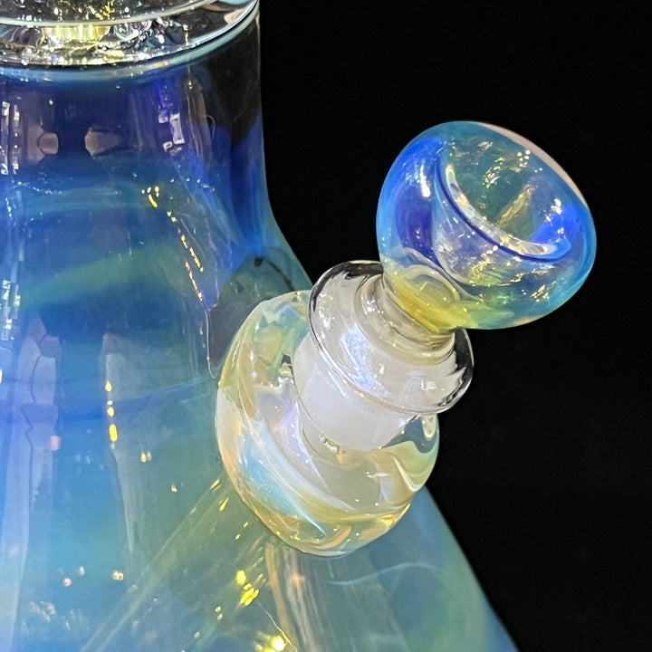 16" Fumed Double Perc with Halo Beaker Glass Pipe Mary Jane's Glass   