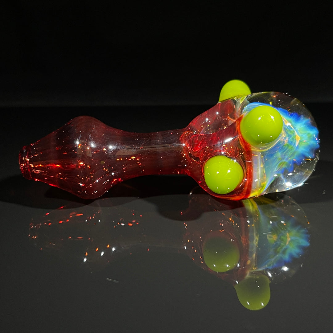 Frit Honeycomb Spoon Glass Pipe Catfish Glass