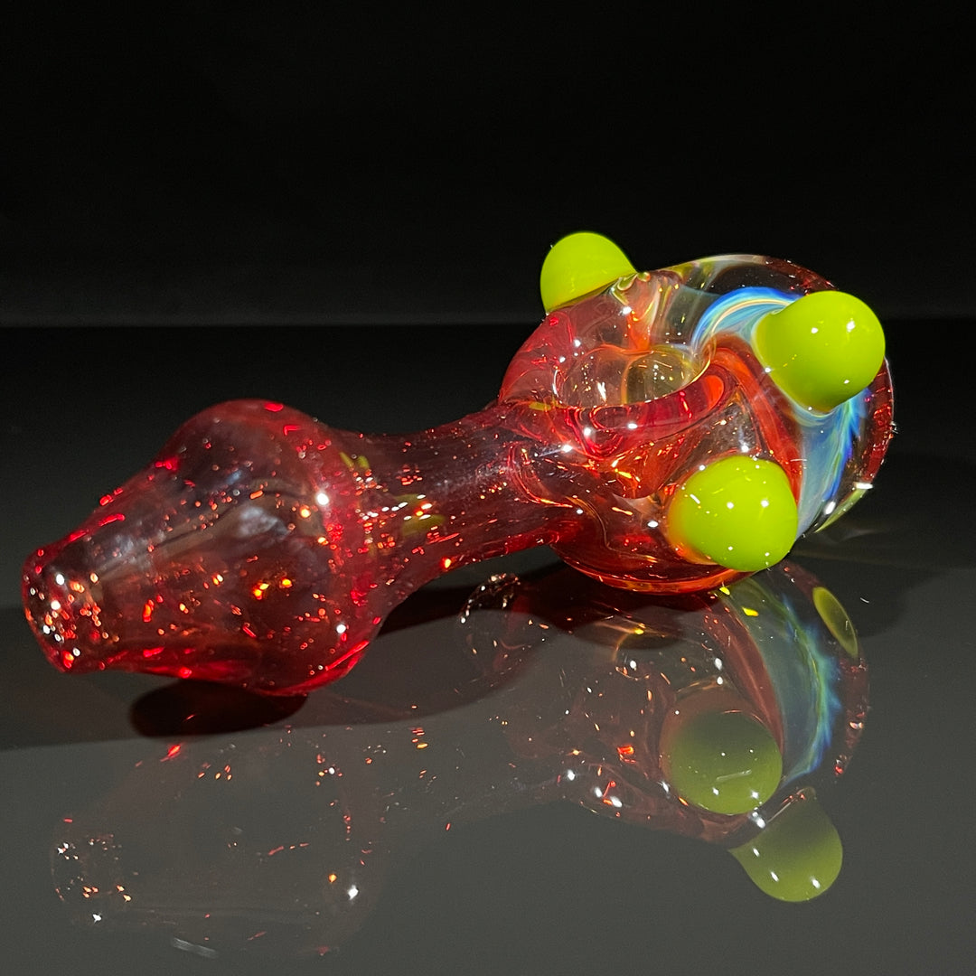 Frit Honeycomb Spoon Glass Pipe Catfish Glass