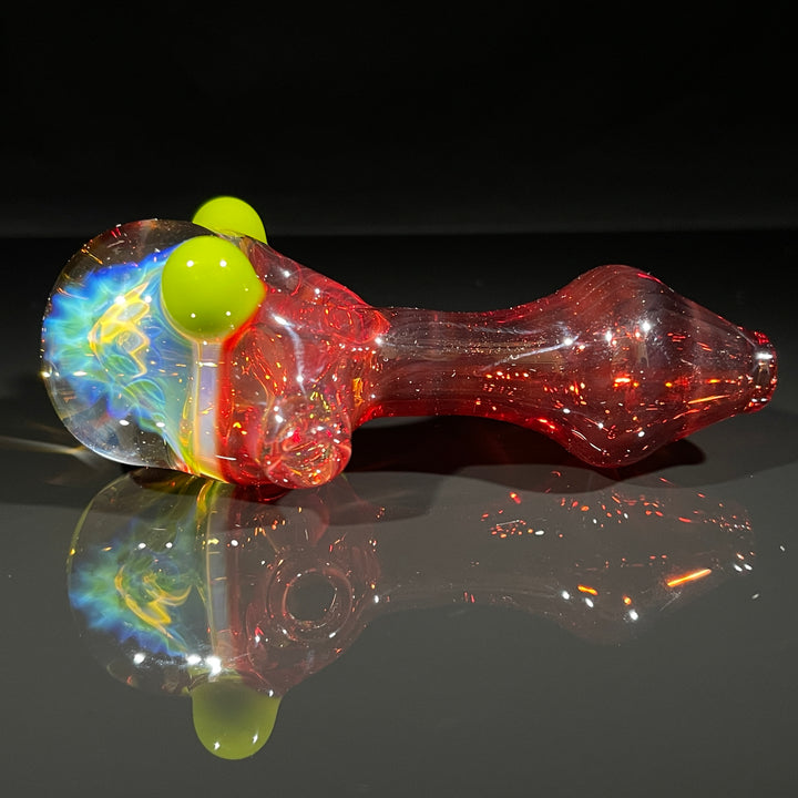 Frit Honeycomb Spoon Glass Pipe Catfish Glass