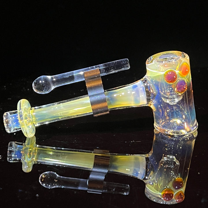 Silver Fumed Hash Hammer Glass Pipe KOP Glass   