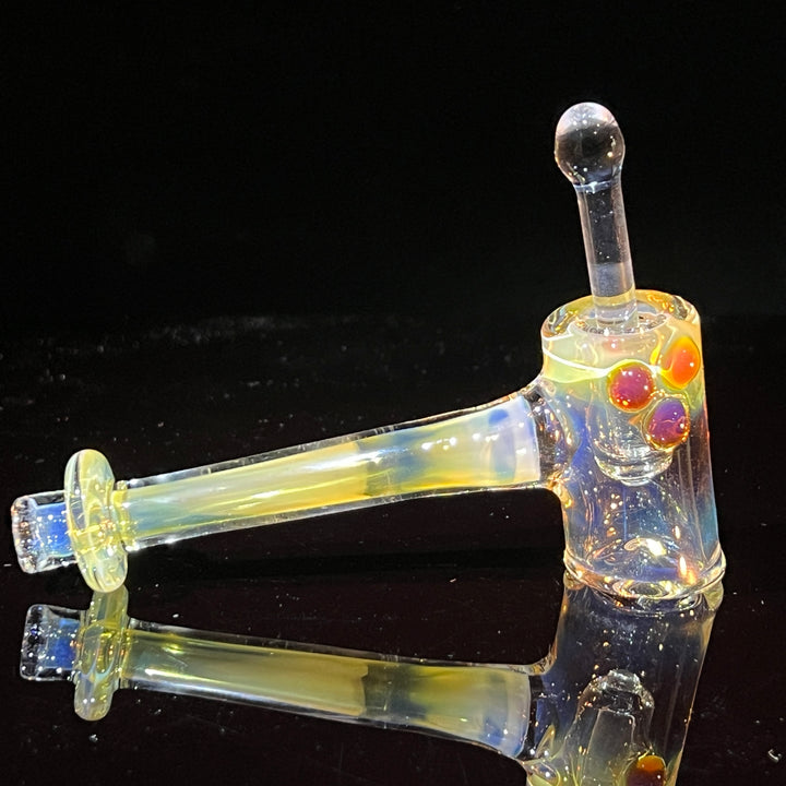 Silver Fumed Hash Hammer Glass Pipe KOP Glass   