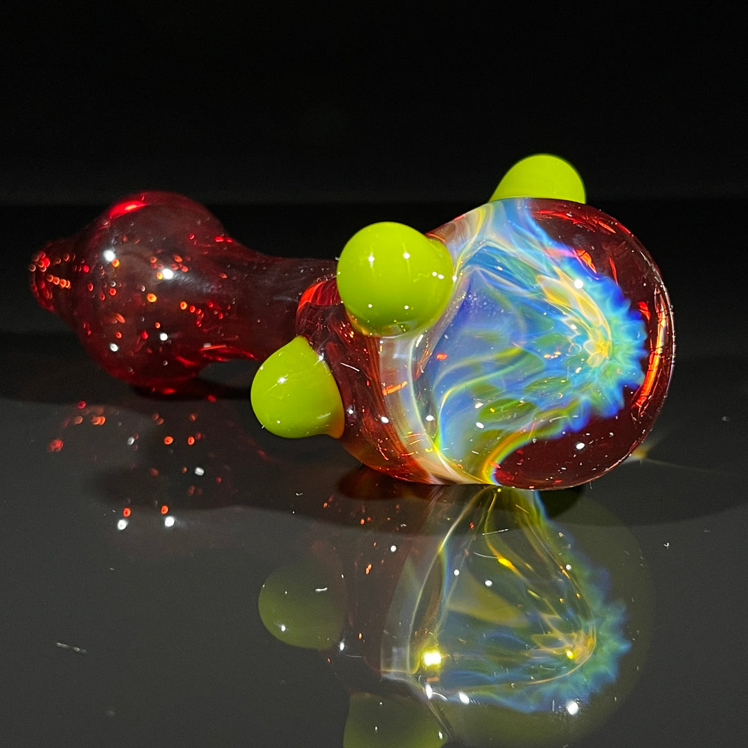 Frit Honeycomb Spoon Glass Pipe Catfish Glass