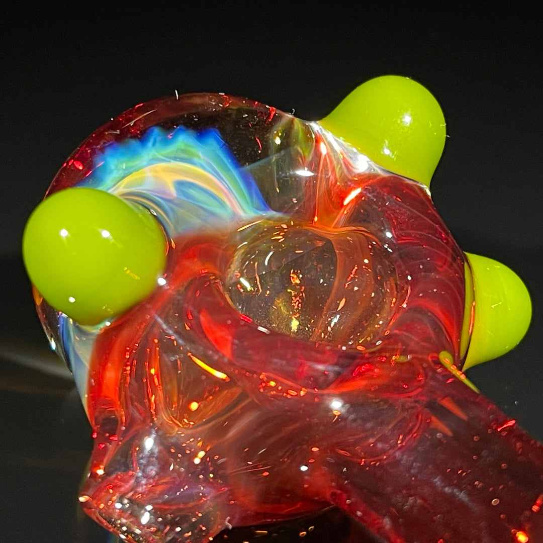 Frit Honeycomb Spoon Glass Pipe Catfish Glass