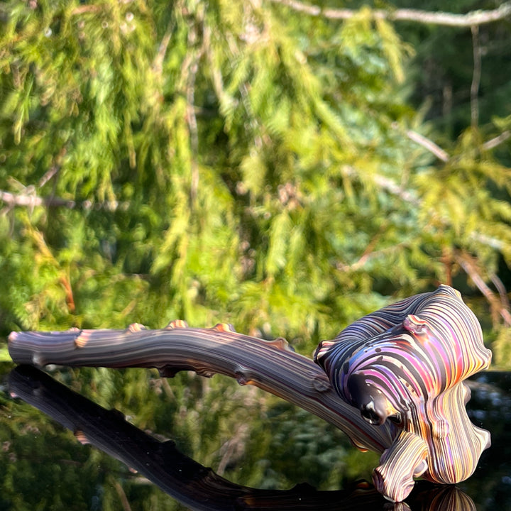 14" Woody Wood Stryder Pipe Glass Pipe Wazoo Glass