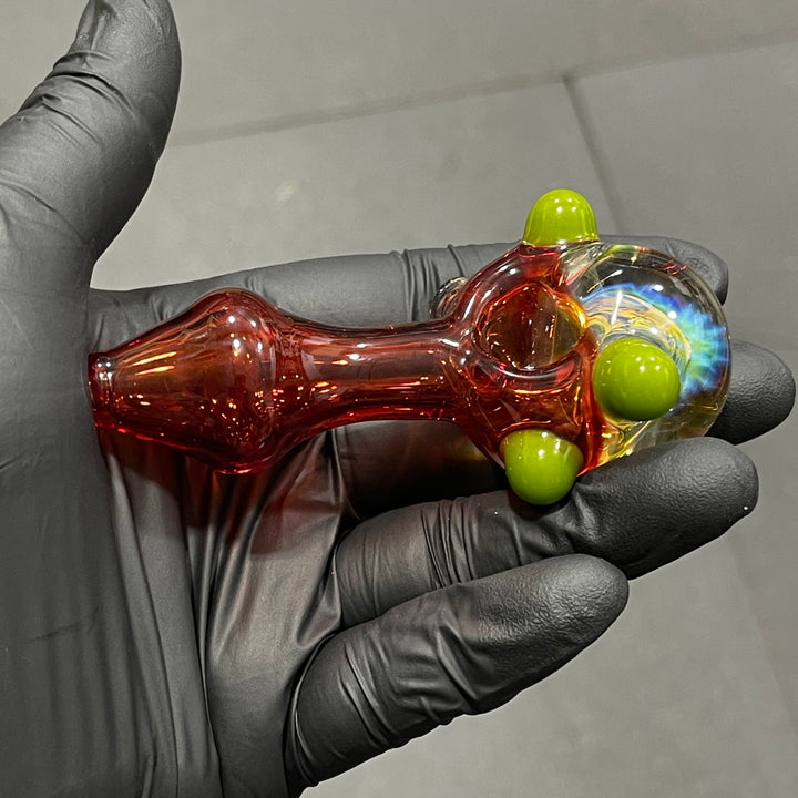 Frit Honeycomb Spoon Glass Pipe Catfish Glass