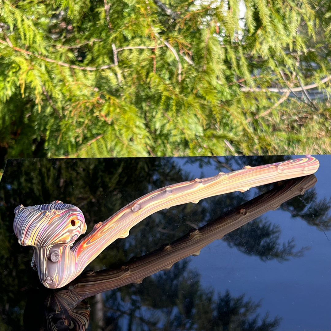 14" Woody Wood Stryder Pipe Glass Pipe Wazoo Glass