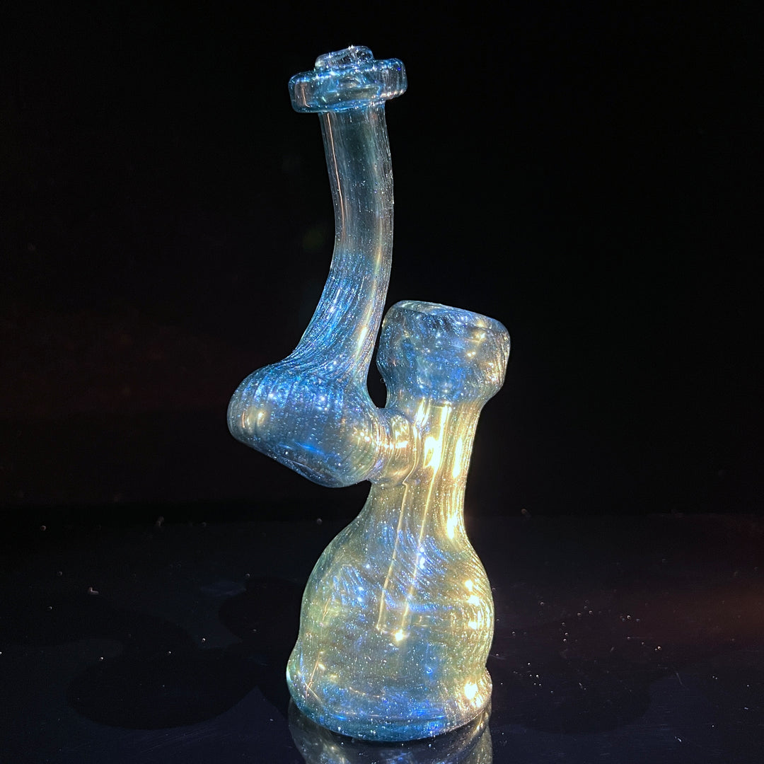 Unobtanium Bubbler with Blue Carb Glass Pipe Cose Glass   