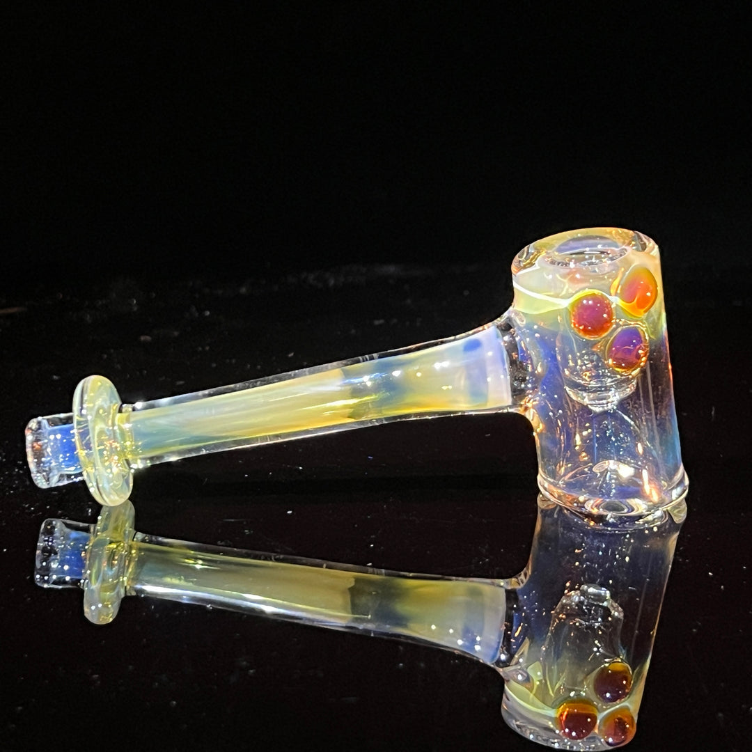 Silver Fumed Hash Hammer Glass Pipe KOP Glass   