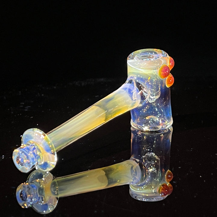 Silver Fumed Hash Hammer Glass Pipe KOP Glass   