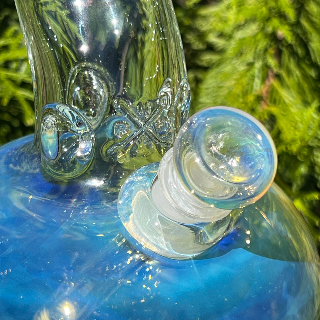 18" Fumed Zig Zag Bubble Bong Glass Pipe Mary Jane's Glass   