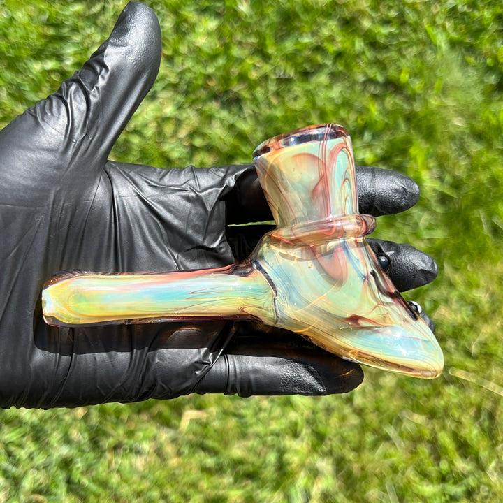 Fumed Top Hat Hammer from Bob Badtram Glass Pipe Bob Badtram   