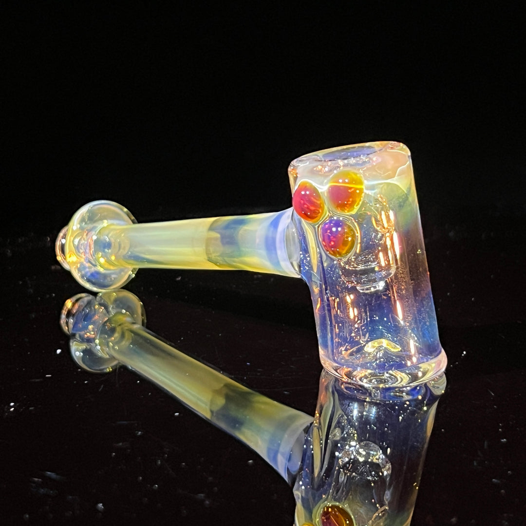 Silver Fumed Hash Hammer Glass Pipe KOP Glass   